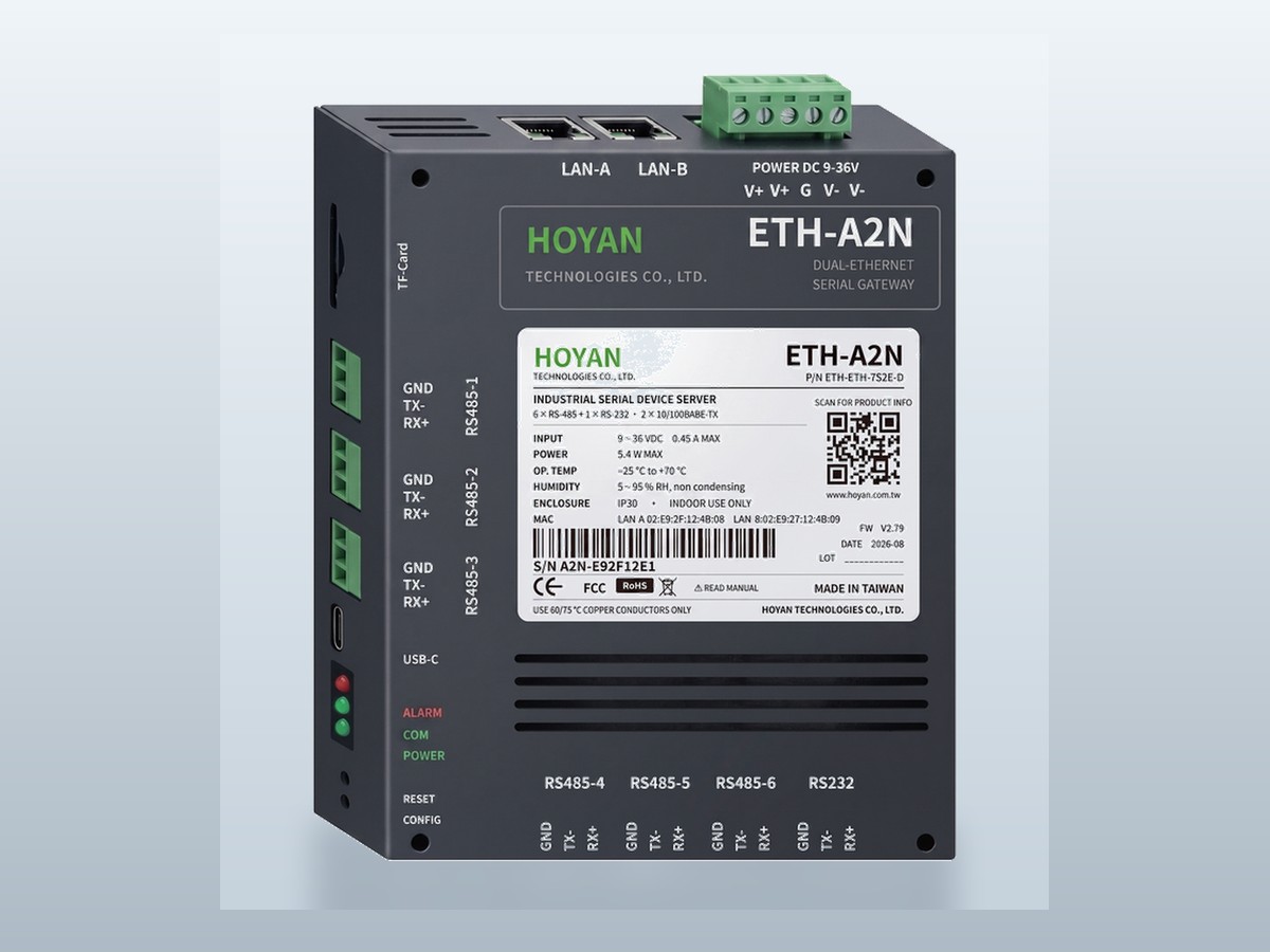 ETH-A2N Dual-LAN Serial Device Server